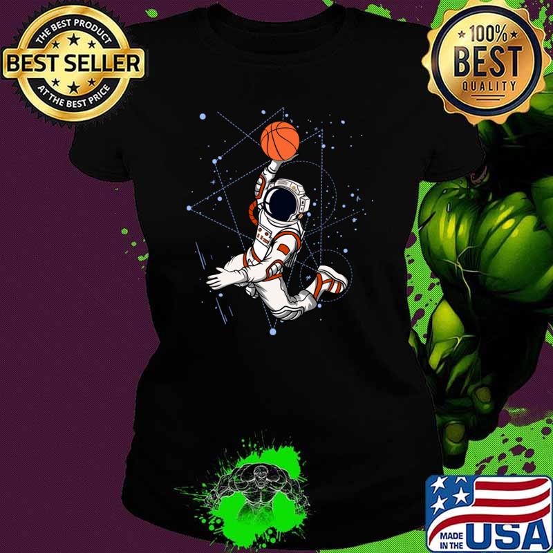 Space Astronaut Basketball Player BBall Player And Moon T-Shirt