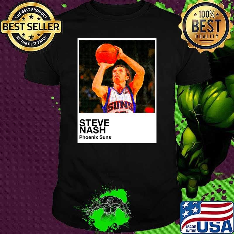 Steve Nash Player Basketball A Canadian Phoenix Suns 8bit Pantone T-Shirt