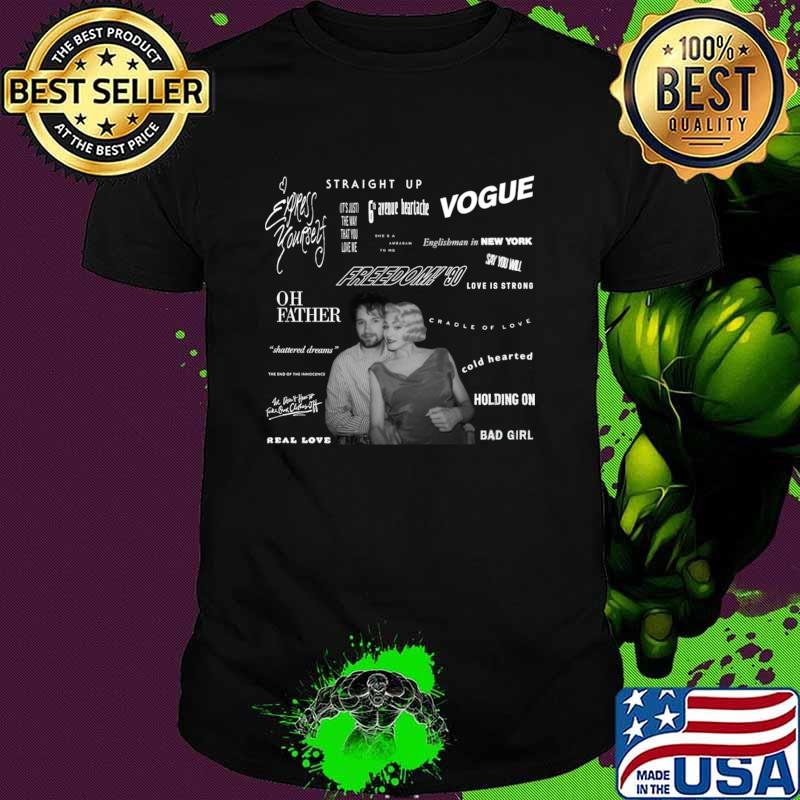 Straight Up Vogue Freedom David Fincher Music Video Director T-Shirt Unisex Straight Up Vogue Freedom David Fincher Music Video Director T-Shirt Unisex