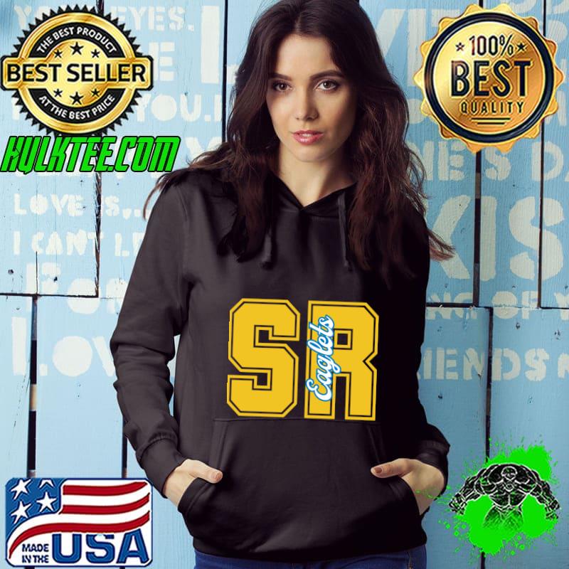 SunRidge Eaglets Collegiate Lettering Yellow T-Shirt Hoodie SunRidge Eaglets Collegiate Lettering Yellow T-Shirt Hoodie