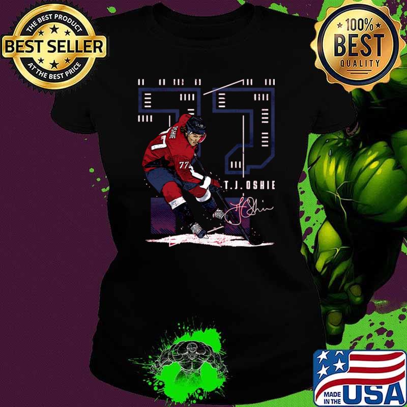 T.J. Oshie American Hockey Player For Washington Capitals NHL signature T-Shirt
