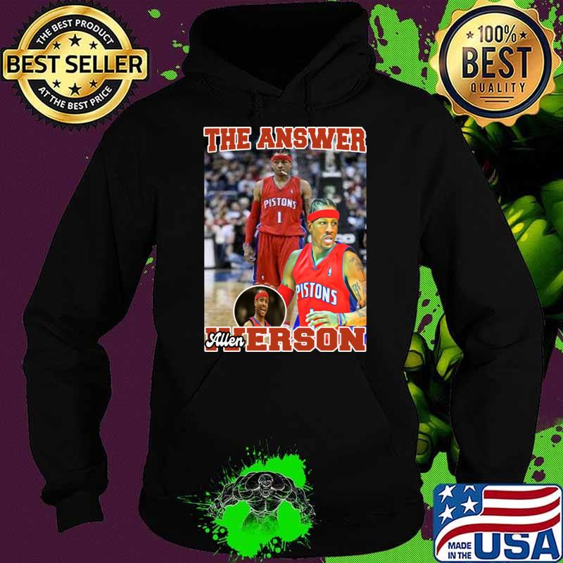 The Answer Basketball Allen Iverson Signature T-Shirt Hoodie The Answer Basketball Allen Iverson Signature T-Shirt Hoodie