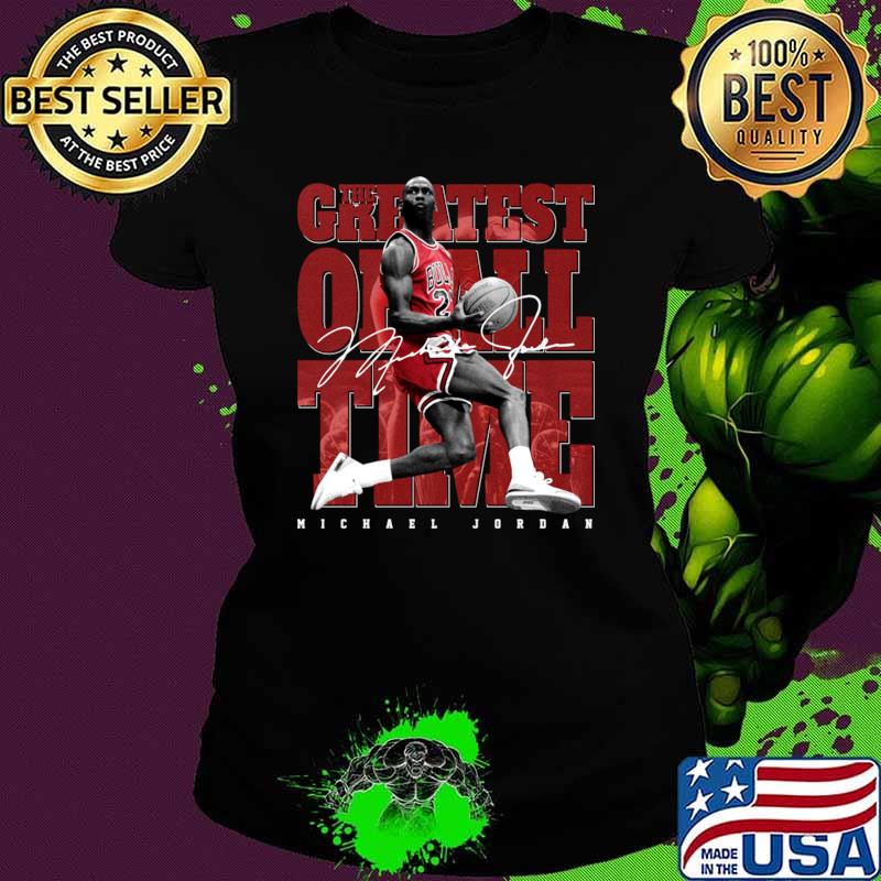 The Createst Time Michael jordan 23 Basketball Signature T-Shirt