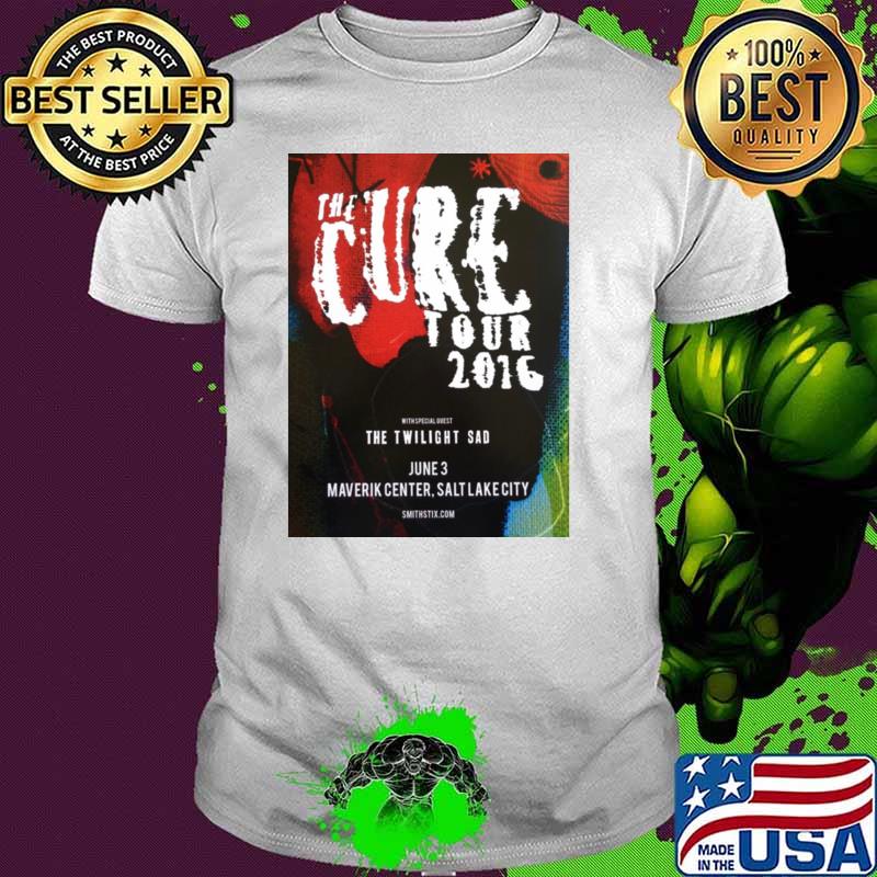 The Cure Tour 2016 The Twilight Sad Maverik Center Salt Lake City concert T-Shirt