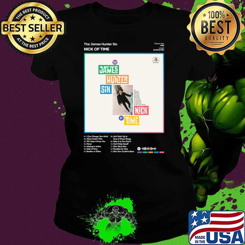 The James Hunter Six Nick of Time Tracklist Album T-Shirt