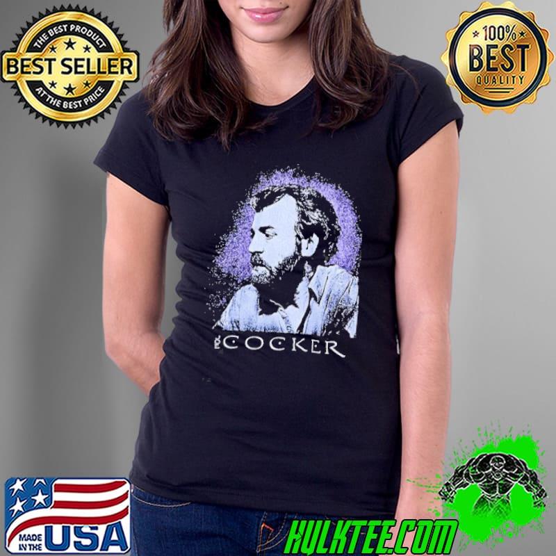 The Legend Portrait Joe Cocker Unisex T-Shirt Ladies Tee The Legend Portrait Joe Cocker Unisex T-Shirt Ladies Tee