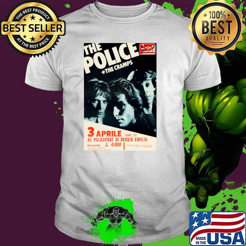 The Police The Camps 3 Aprile Al Palasport Di Reggio Emillia T-Shirt