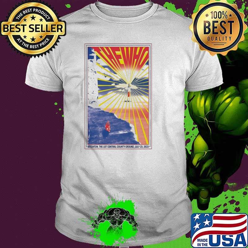The who tour 2023 Brighton the 1st central county ground July 23rd 2023 poster shirt