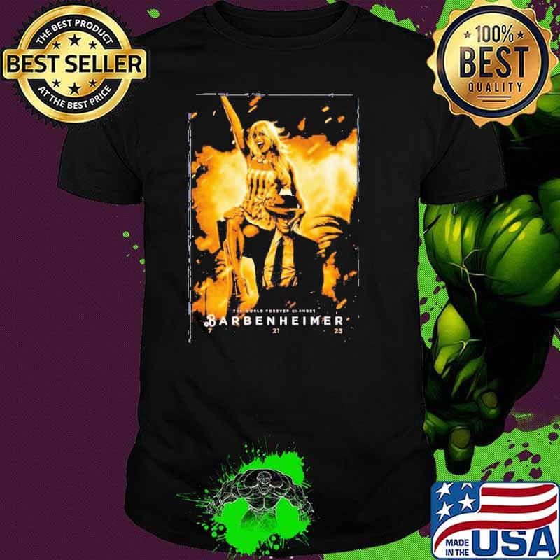 The World Forever Changes Barbenheimer 7 21 23 Shirt Unisex The World Forever Changes Barbenheimer 7 21 23 Shirt Unisex