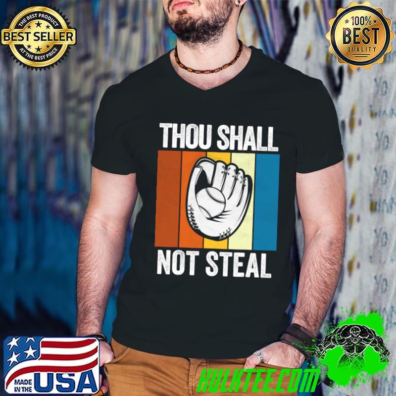 Thou Shall Not Steal Vintage Baseball T-Shirt