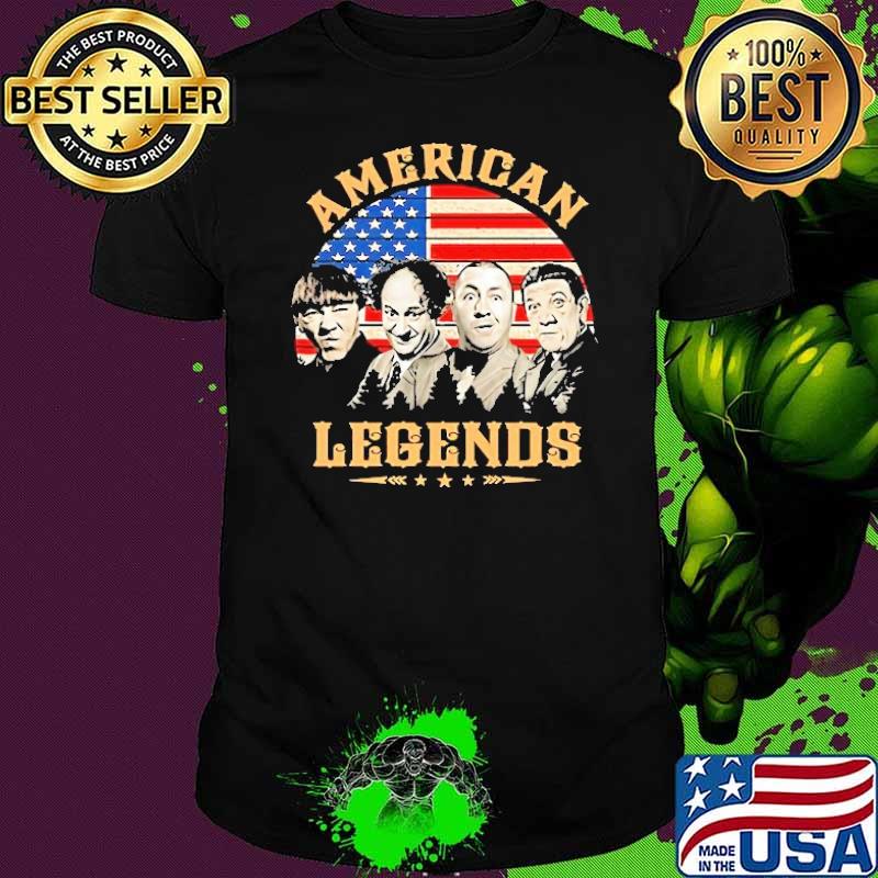 Three Stooges American Legends Usa Flag shirt Three Stooges American Legends Usa Flag shirt