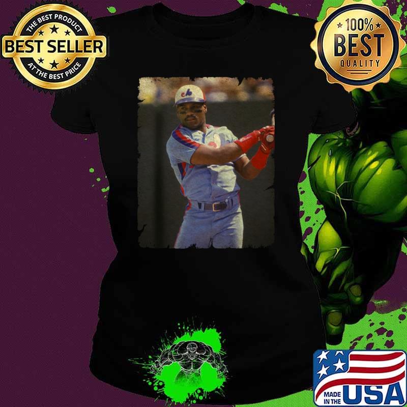 Tim Raines in Montreal Expos american baseball T-Shirt Tim Raines in Montreal Expos american baseball T-Shirt