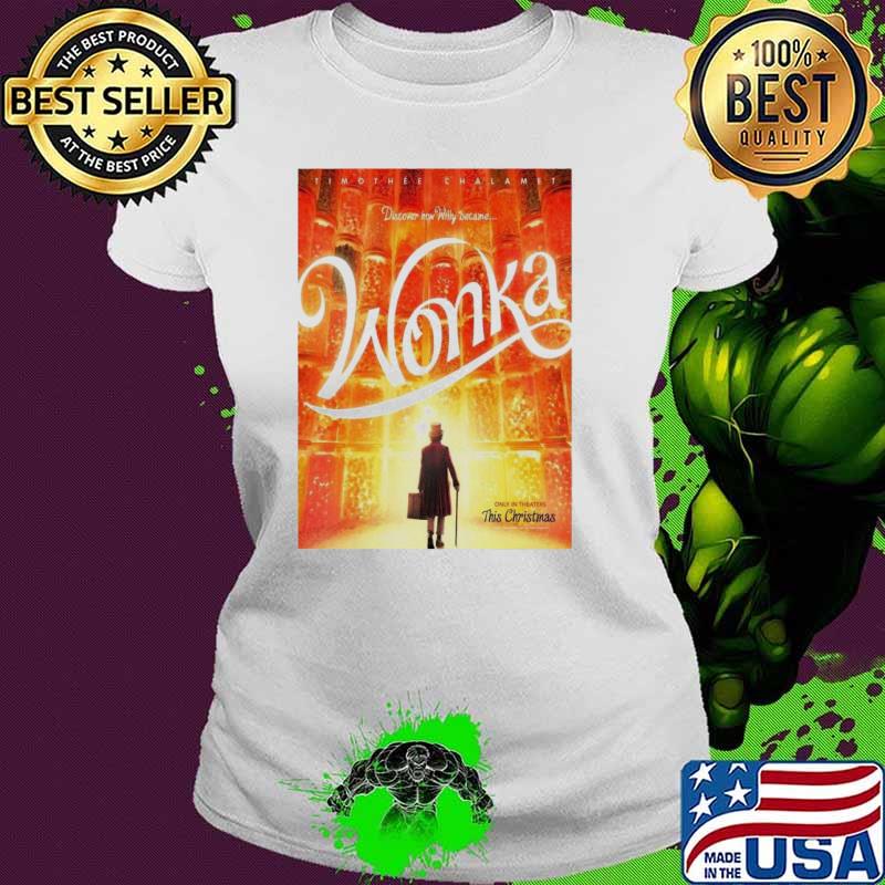 Timothee Chalamet Wonka Poster s Ladies tee Timothee Chalamet Wonka Poster s Ladies tee