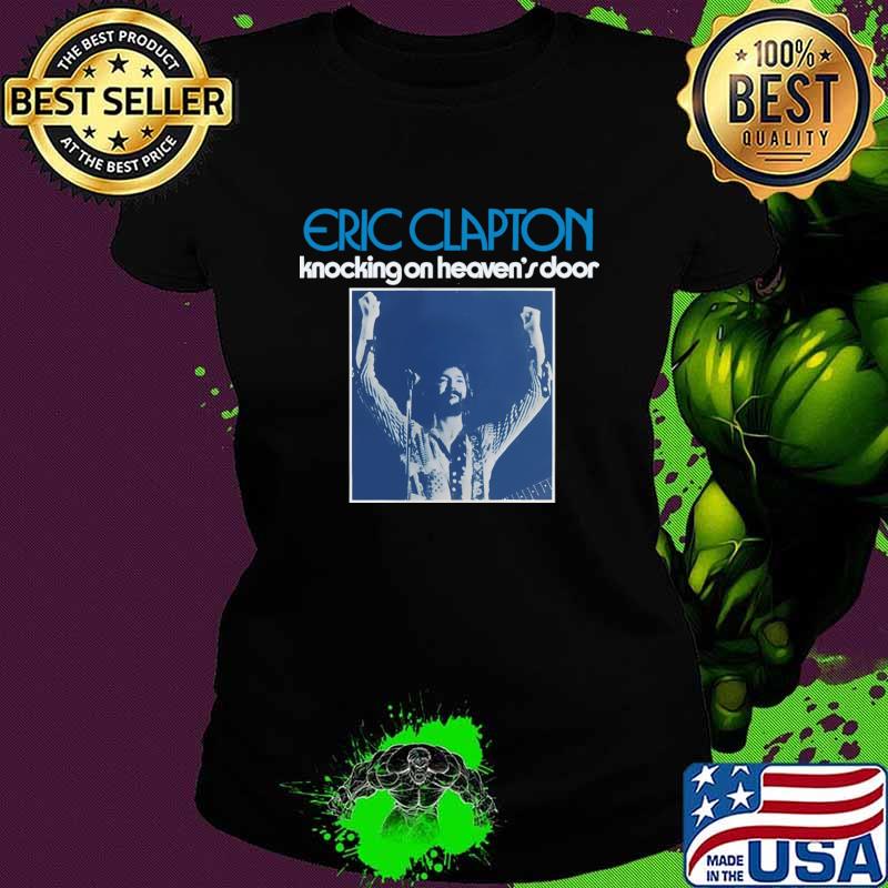 Top eric clapton knocking on heaven's door Singer blue T-Shirt