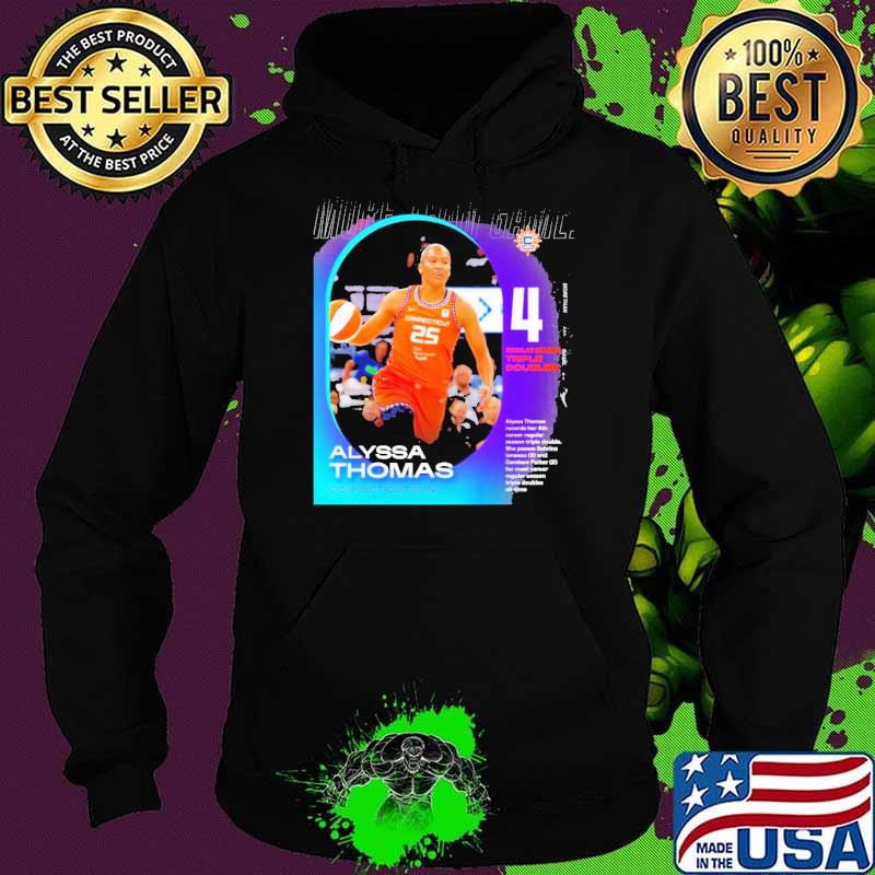 Top nOfficial non-All Star starter Alyssa Thomas breaks career triple double record s Hoodie Top nOfficial non-All Star starter Alyssa Thomas breaks career triple double record s Hoodie
