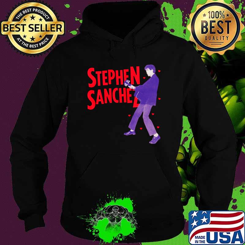 Top stephen Sanchez Play Guitar American singer-songwriter T-Shirt Hoodie Top stephen Sanchez Play Guitar American singer-songwriter T-Shirt Hoodie