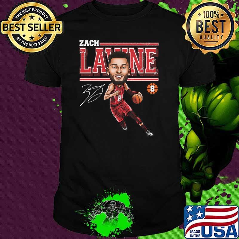 Top zach LaVine Chicago Cartoon Signature T-Shirt