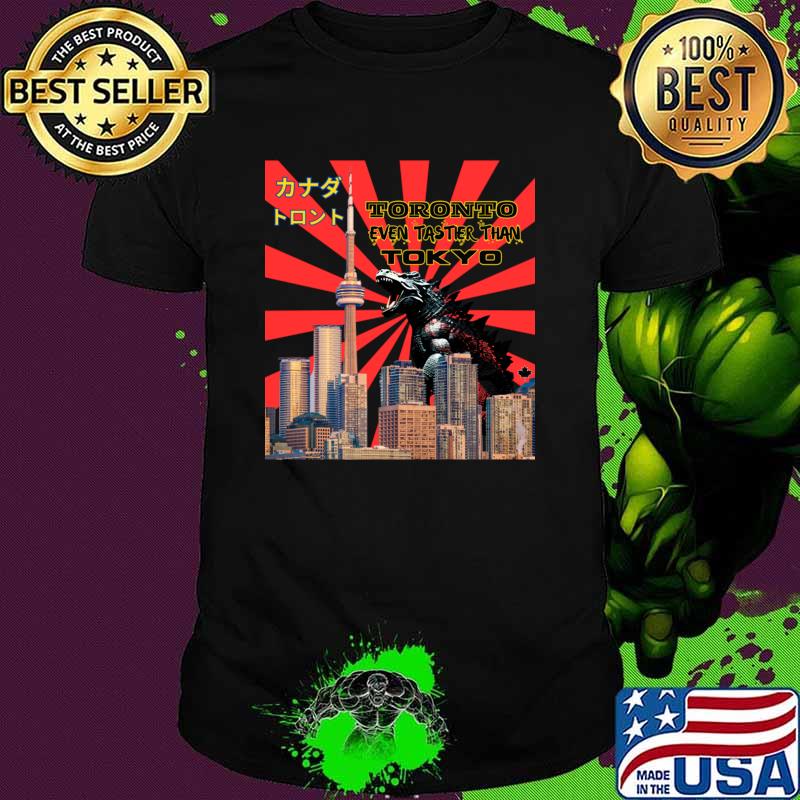 Toronto Tokyo City Godzilla Monster Tourist Canada T-Shirt Unisex Toronto Tokyo City Godzilla Monster Tourist Canada T-Shirt Unisex