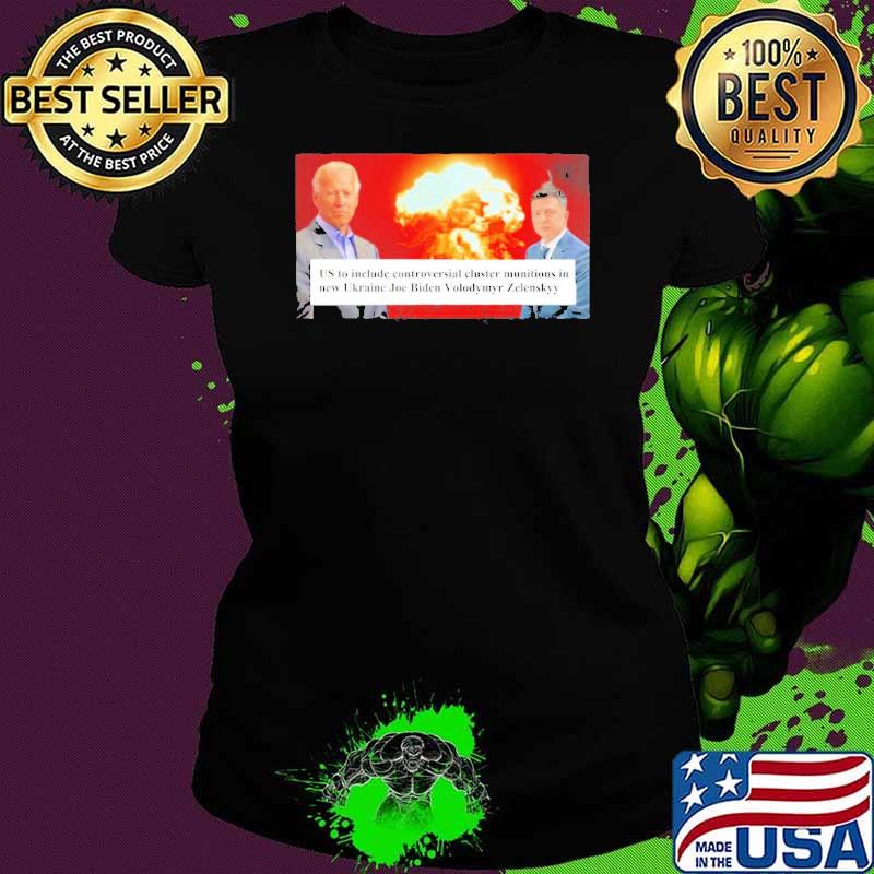 US to include controversial cluster munitions in new Ukraine Joe Biden Volodymyr Zelenskyy shirt