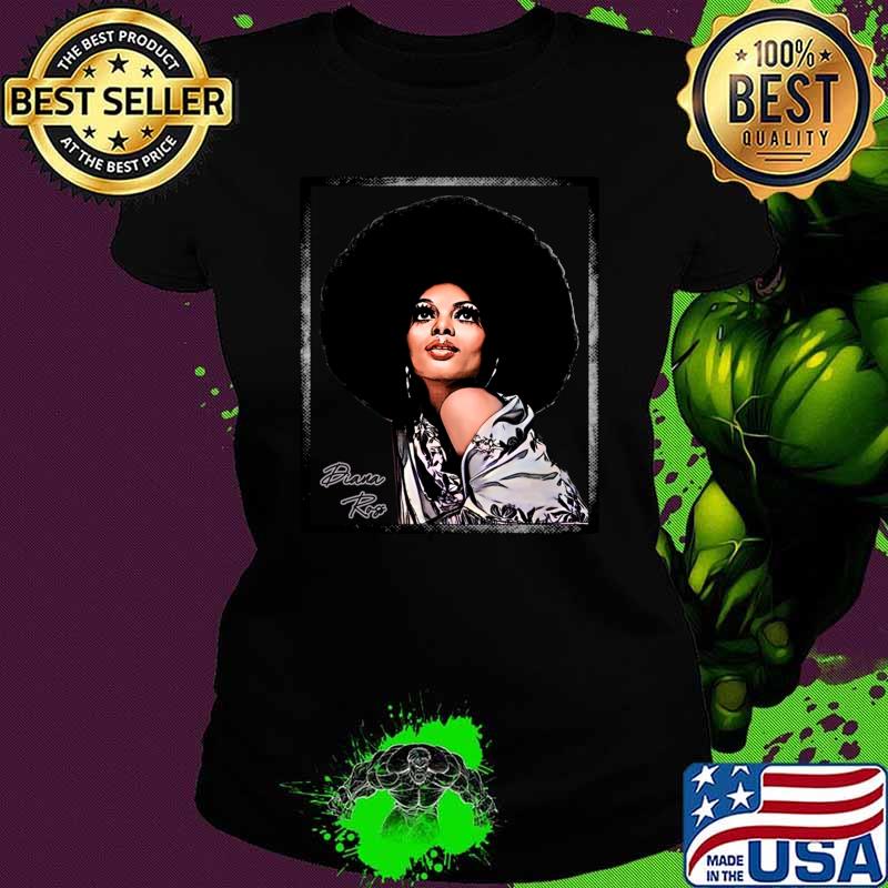 Vintage Diana Ross Grunge Signature Singer An American 1944 T-Shirt