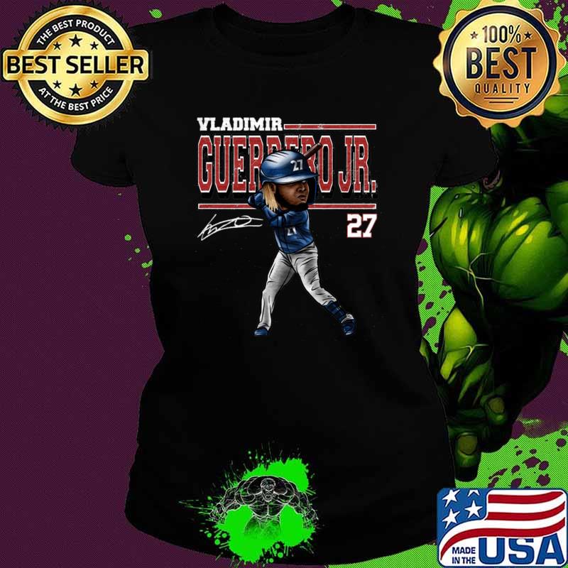 Vladimir Guerrero Jr. Toronto Cartoon Signature Player Baseball Dominican T-Shirt