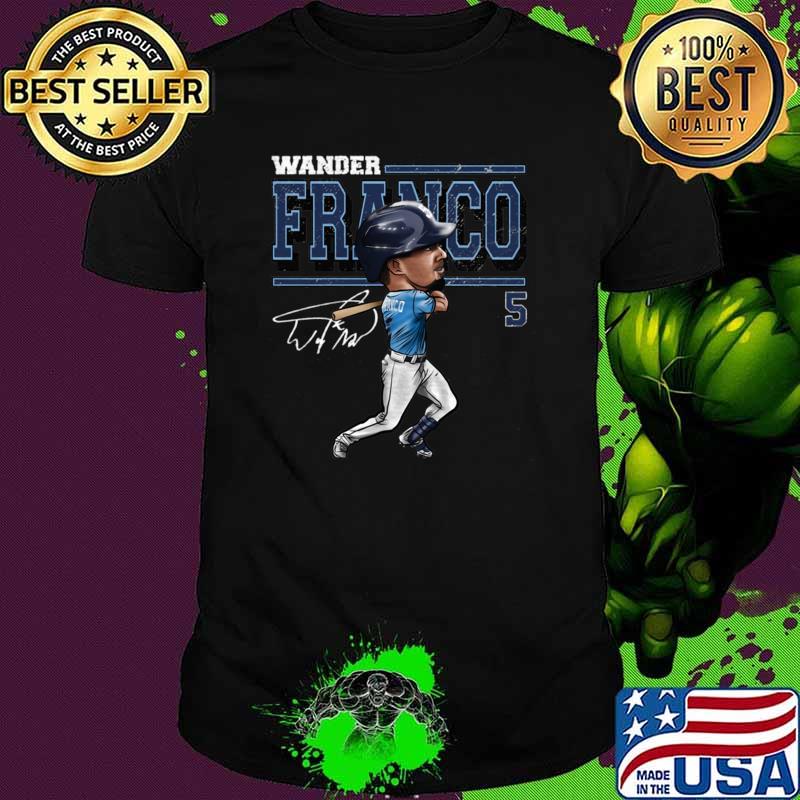 Wander Franco Tampa Bay Cartoon Signature Bani Player T-Shirt Unisex Wander Franco Tampa Bay Cartoon Signature Bani Player T-Shirt Unisex