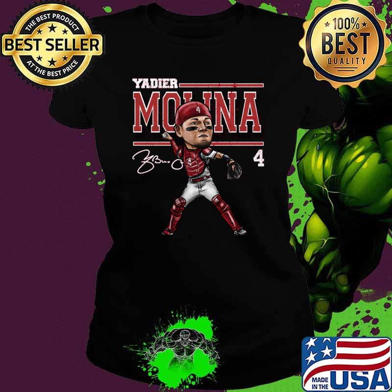 Yadier Molina Signature a Puerto Rican catcher St.Louis Cartoon T-Shirt