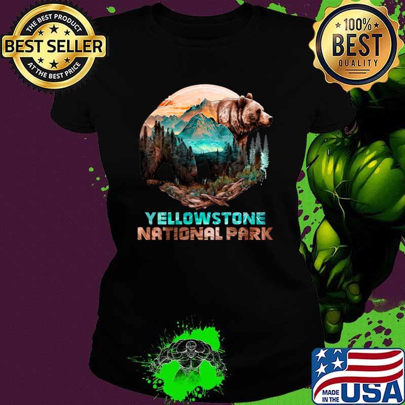 Yellowstone National Park Alaska Grizzly Bear Mountain Hike T-Shirt