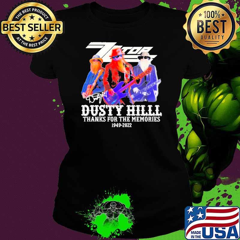 Zz Top Dusty Hill Thank You For The Memories 1949-2022 Signatures Shirt