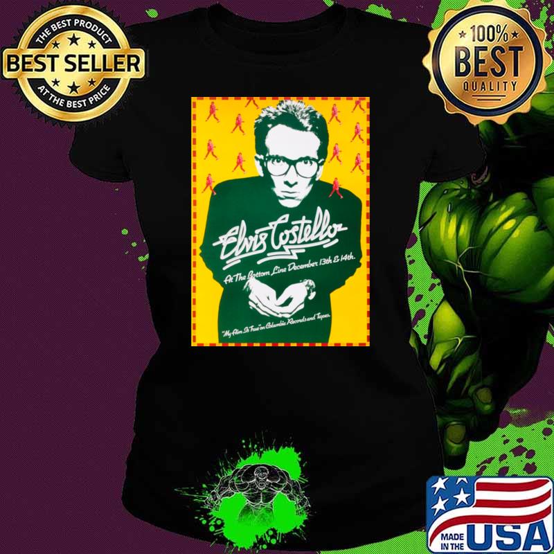 1977 Elvis Costello at the bottom line december 13th concert announcement T-Shirt