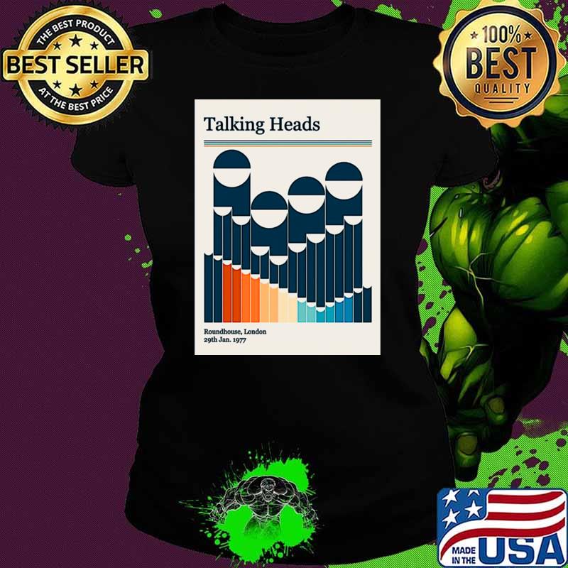 1977 Talking Heads Roundhouse London Concert announcement T-Shirt