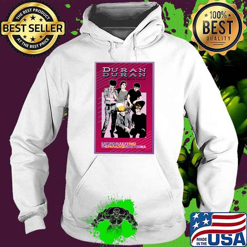 1982 Duran Duran The Rio Tour The Paradise Boston Concert T-Shirt Hoodie 1982 Duran Duran The Rio Tour The Paradise Boston Concert T-Shirt Hoodie