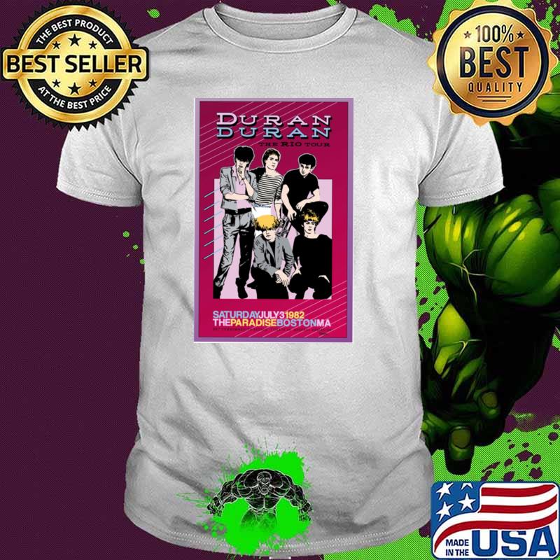 1982 Duran Duran The Rio Tour The Paradise Boston Concert T-Shirt