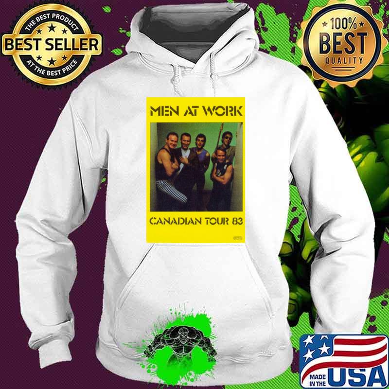 1983 Men at Work Canadian Tour concert T-Shirt Hoodie 1983 Men at Work Canadian Tour concert T-Shirt Hoodie