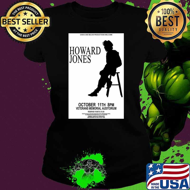 1985 Howard Jones october 11th veterans memorial auditorium concert announcement T-Shirt