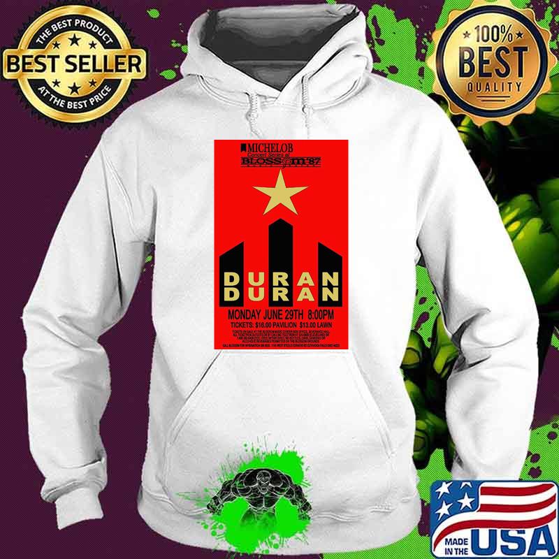 1987 Duran Duran concert tour T-Shirt Hoodie 1987 Duran Duran concert tour T-Shirt Hoodie
