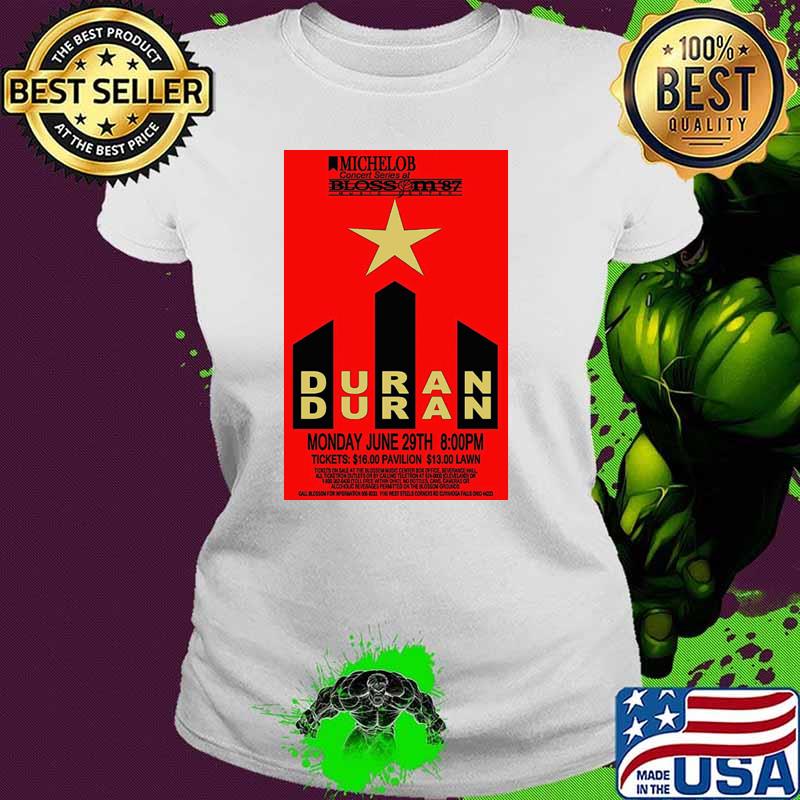 1987 Duran Duran concert tour T-Shirt Ladies tee 1987 Duran Duran concert tour T-Shirt Ladies tee