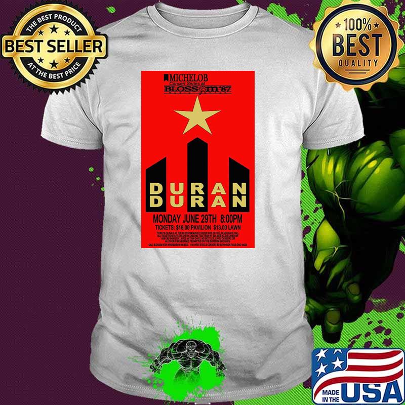 1987 Duran Duran concert tour T-Shirt 1987 Duran Duran concert tour T-Shirt