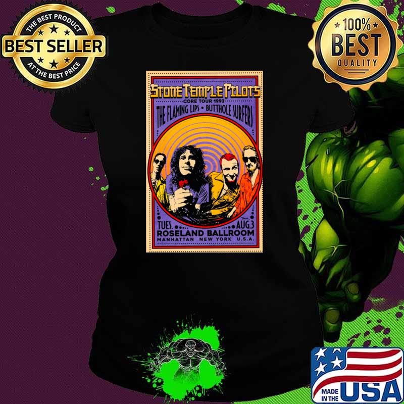1993 Stone Temple Pilots The Flaming Lips Butthole Surfers concert flyer T-Shirt