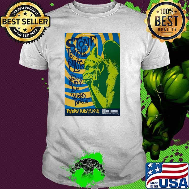 1994 Stone Temple Pilots The Fabulous Bud Wiskey Concert announcement T-Shirt