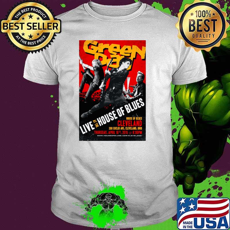 2015 Green Day House of Blues concert flyer T-Shirt