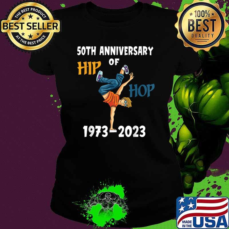 50 Years Hip Hop Vinyl Retro 50th Anniversary Celebration T-Shirt
