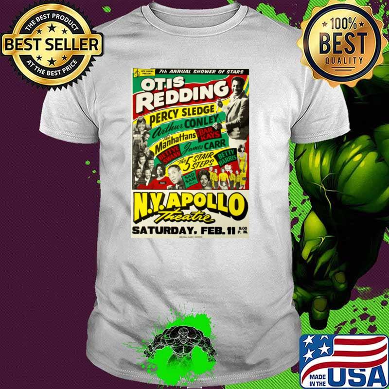 7th Annual Shower Of Stars Otis Redding Apollo concert T-Shirt