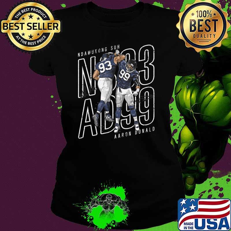 Aaron Donald & Ndamukong Suh Los Angeles R Celebration Football T-Shirt