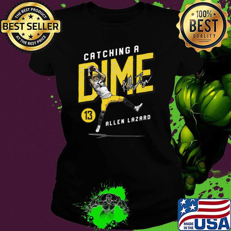 Allen Lazard Signature an American football wide receiver Green Bay Catching A Dime T-Shirt