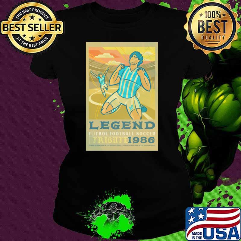 Argentina Legends Football Soccer 1986 el diego world cup T-Shirt