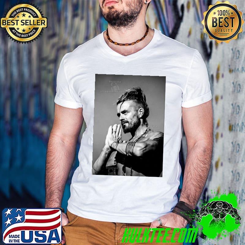 Black And White Xavier Rudd Shirt (watermarked) Guys V Neck Black And White Xavier Rudd Shirt (watermarked) Guys V Neck