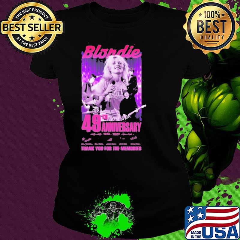 Blondie 49th Anniversary 1974 2023 Thank You For The Memories Signatures Shirt