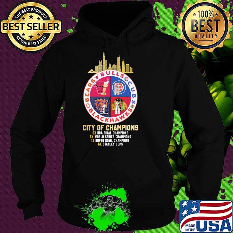 Buls cubs bears blackhawks city of champions s Hoodie Buls cubs bears blackhawks city of champions s Hoodie