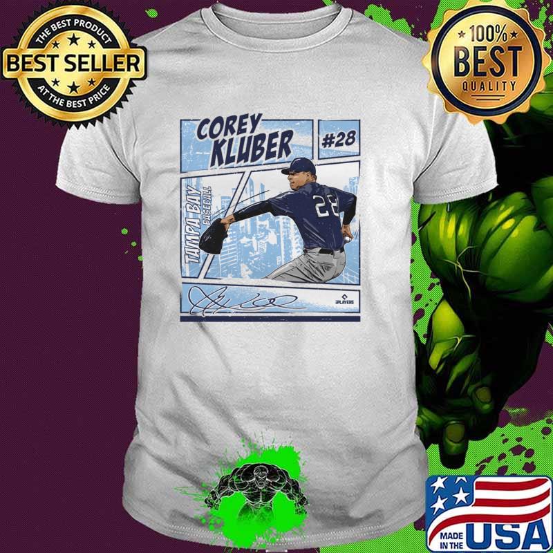 Corey Kluber Signature Baseball Player in the Tampa Bay Comic T-Shirt